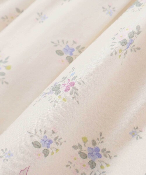 SLAP SLIP（スラップスリップ）の「ストライプ＆花柄裾刺しゅうフレアブラウス(90~130cm)（シャツ/ブラウス・キッズ・ホワイト系その他2/ブルー系その他・90cm/130cm/100cm/110cm/120cm）」の8枚目の写真