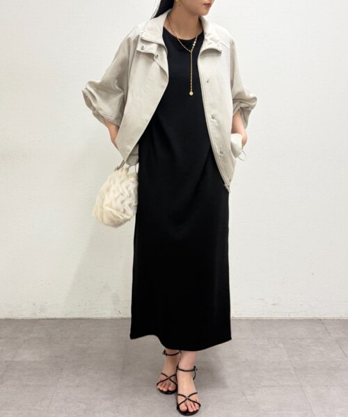 LOUNGEDRESS(ラウンジドレス)の「【@iristagramuuコラボ】ショルダータックワンピース(ワンピース・レディース・ブラック・MEDIUM/SMALL/X-SMALL)」の19枚目の写真