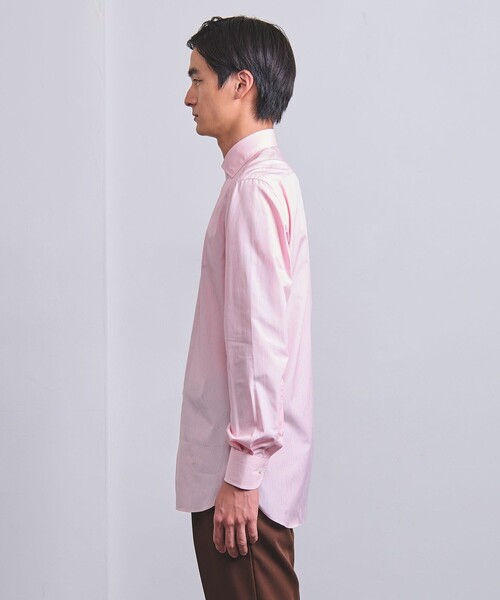 SOVEREIGN(ソブリン)の「ALUMO/ピンク キャンディストライプ ワイドカラーシャツ(シャツ/ブラウス・メンズ・ライトピンク・41cm/40cm)」の6枚目の写真