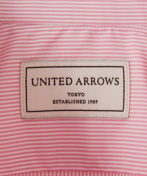 SOVEREIGN(ソブリン)の「ALUMO/ピンク キャンディストライプ ワイドカラーシャツ(シャツ/ブラウス・メンズ・ライトピンク・41cm/40cm)」の14枚目の写真