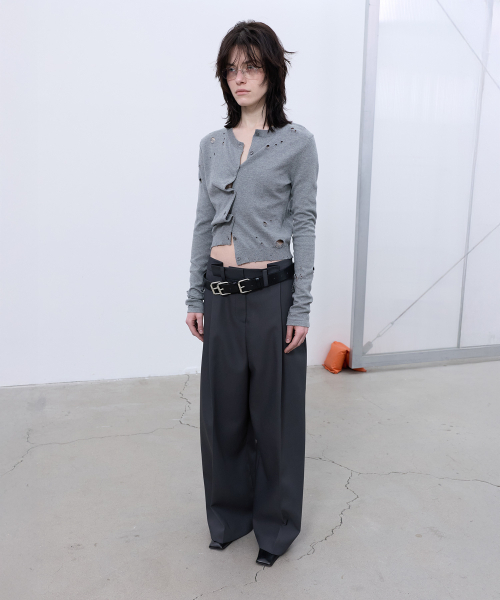LCDC TM(エルシーディーシーティーエム)の「BACK-PLEATED WIDE PANTS (GREY)(スラックス・レディース・その他・SMALL/MEDIUM)」の13枚目の写真