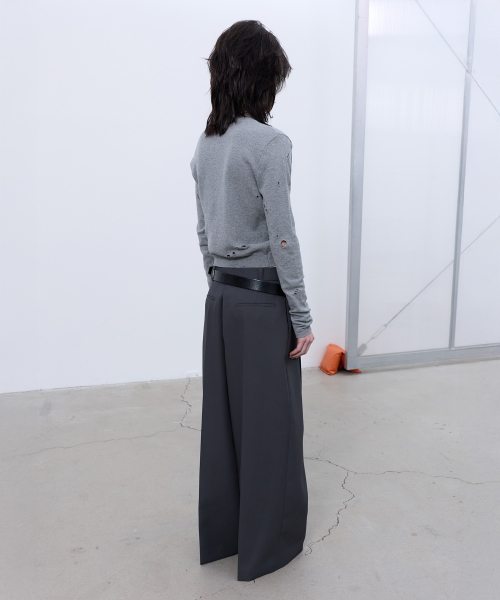 LCDC TM(エルシーディーシーティーエム)の「BACK-PLEATED WIDE PANTS (GREY)(スラックス・レディース・その他・SMALL/MEDIUM)」の12枚目の写真