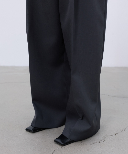 LCDC TM(エルシーディーシーティーエム)の「BACK-PLEATED WIDE PANTS (GREY)(スラックス・レディース・その他・SMALL/MEDIUM)」の7枚目の写真