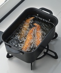 PEARL LIFE（パールライフ）の「チーノ 鉄製蓋付天ぷら鍋19×12.5cm(長方型)（鍋/フライパン）」