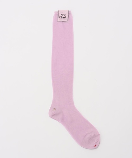 MARCOMONDE(マルコモンド)の「【MARCOMONDE / マルコモンド】sheer ribbed high socks(ソックス/靴下・レディース・ピンク/レッド/ブラウン/イエロー・FREE)」の3枚目の写真