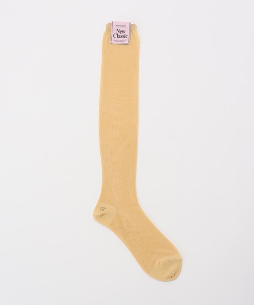 MARCOMONDE(マルコモンド)の「【MARCOMONDE / マルコモンド】sheer ribbed high socks(ソックス/靴下・レディース・ピンク/レッド/ブラウン/イエロー・FREE)」の2枚目の写真