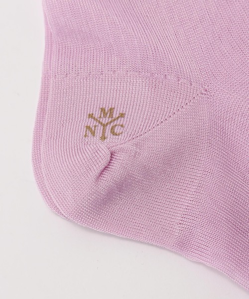 MARCOMONDE(マルコモンド)の「【MARCOMONDE / マルコモンド】sheer ribbed high socks(ソックス/靴下・レディース・ピンク/レッド/ブラウン/イエロー・FREE)」の5枚目の写真