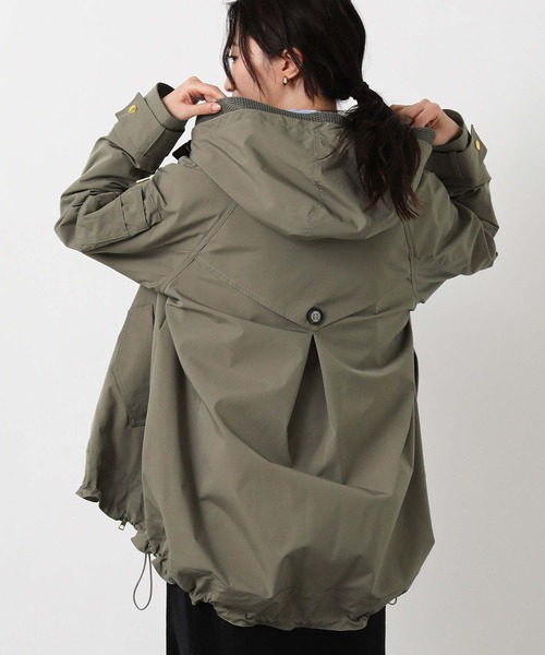 RISLEYリズレー レースパーカー カーキグリーン フード付きメッシュマンパ（マウンテンパーカー）｜Risley（リズレー