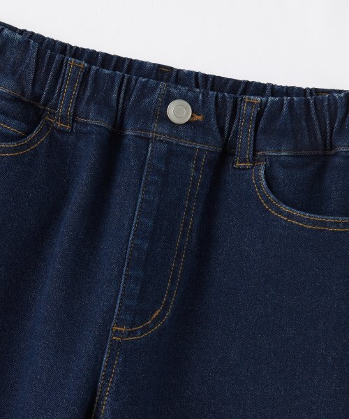 MUSINSA STANDARD KIDS（ムシンサスタンダードキッズ）の「起毛ワイドデニムパンツ [ディープインディゴ]（デニムパンツ・レディース・その他・100/110/120/130/140/150/160）」の5枚目の写真