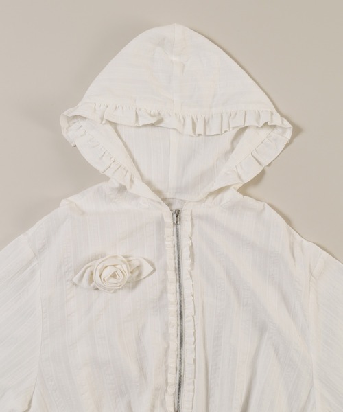 WC（ダブル シー）の「ローズモチーフシアーパーカー（パーカー・レディース・サックスブルー/ホワイト・FREE）」の22枚目の写真