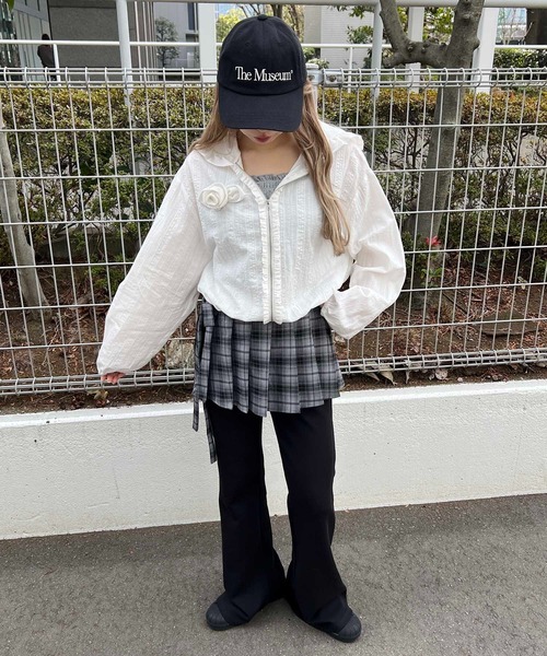 WC（ダブル シー）の「ローズモチーフシアーパーカー（パーカー・レディース・サックスブルー/ホワイト・FREE）」の12枚目の写真