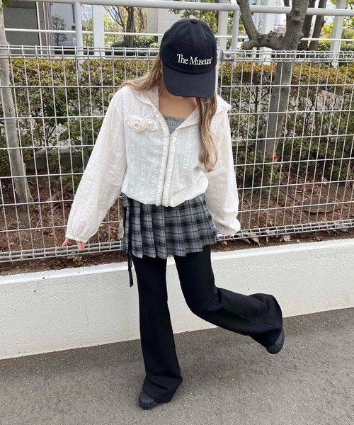 WC（ダブル シー）の「ローズモチーフシアーパーカー（パーカー・レディース・サックスブルー/ホワイト・FREE）」の13枚目の写真