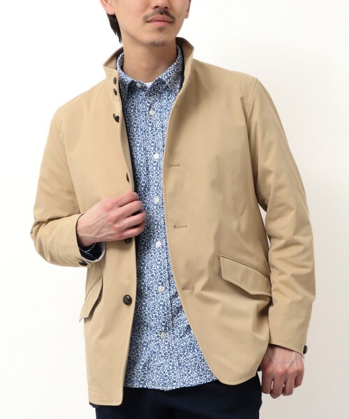 NOLLEY'S LIGHT(ノーリーズライト)の「《ビジカジ対応》ストレッチ スタンドブルゾン(ブルゾン・メンズ・ネイビー/オリーブ/ベージュ・M/XL/L)」の2枚目の写真