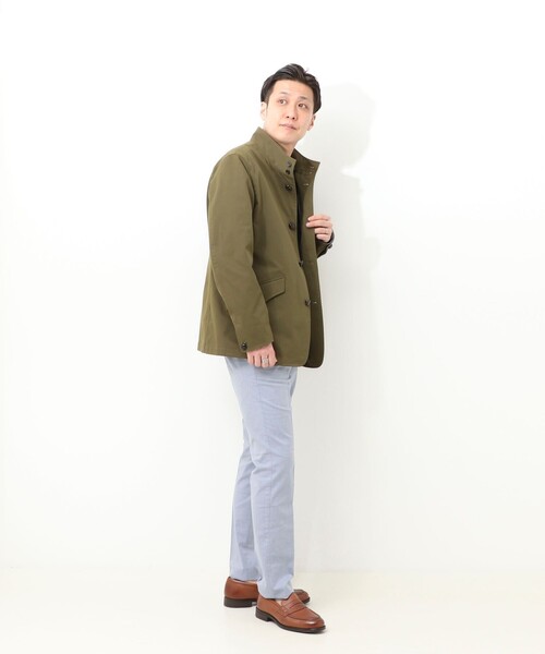 NOLLEY'S LIGHT(ノーリーズライト)の「《ビジカジ対応》ストレッチ スタンドブルゾン(ブルゾン・メンズ・ネイビー/オリーブ/ベージュ・M/XL/L)」の7枚目の写真