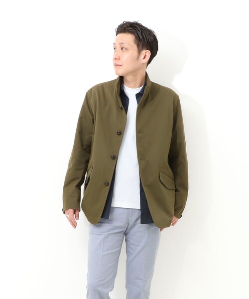 NOLLEY'S LIGHT(ノーリーズライト)の「《ビジカジ対応》ストレッチ スタンドブルゾン(ブルゾン・メンズ・ネイビー/オリーブ/ベージュ・M/XL/L)」の9枚目の写真