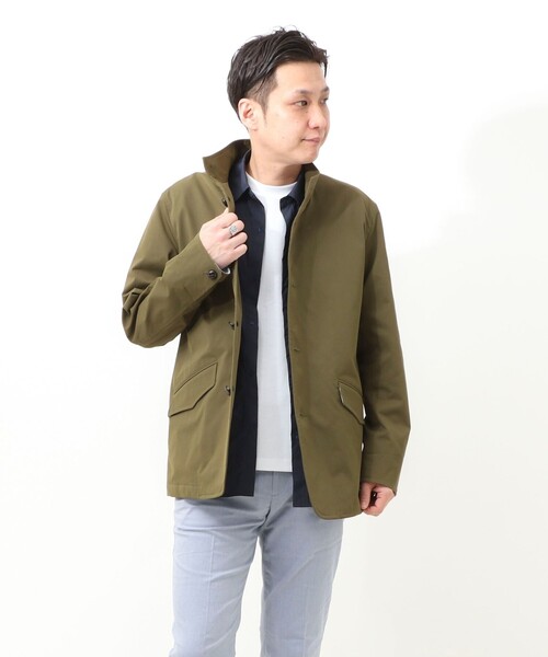 NOLLEY'S LIGHT(ノーリーズライト)の「《ビジカジ対応》ストレッチ スタンドブルゾン(ブルゾン・メンズ・ネイビー/オリーブ/ベージュ・M/XL/L)」の10枚目の写真