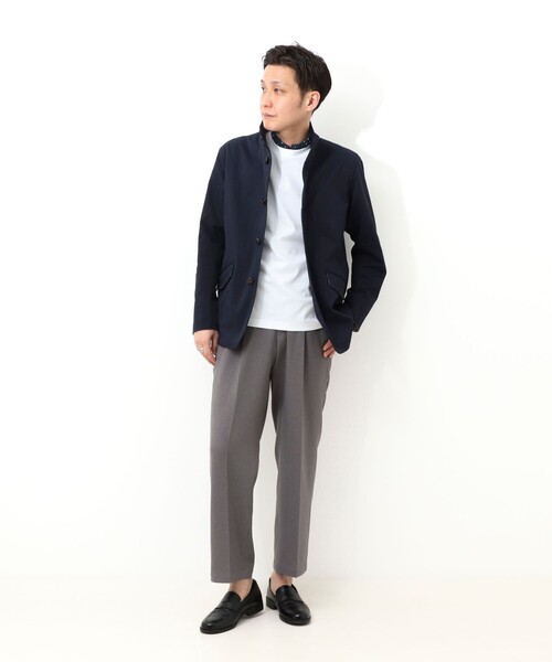 NOLLEY'S LIGHT(ノーリーズライト)の「《ビジカジ対応》ストレッチ スタンドブルゾン(ブルゾン・メンズ・ネイビー/オリーブ/ベージュ・M/XL/L)」の22枚目の写真