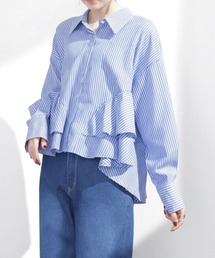 each（イーチ）の「バックヨーク切替フリルブラウス（シャツ/ブラウス）」