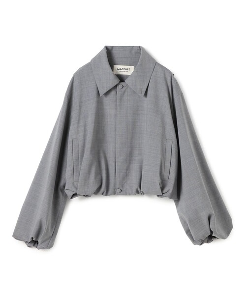 MACPHEE(マカフィー)の「ストレッチトロピカル ショートブルゾン(ブルゾン・レディース・グレー・36)」の1枚目の写真