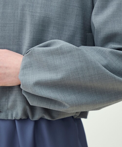 MACPHEE(マカフィー)の「ストレッチトロピカル ショートブルゾン(ブルゾン・レディース・グレー・36)」の11枚目の写真