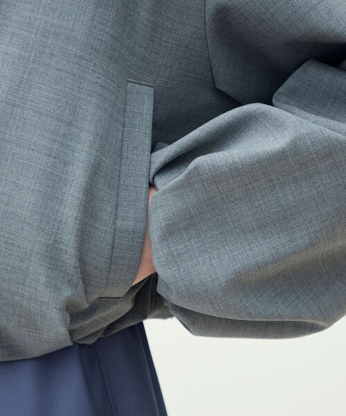 MACPHEE(マカフィー)の「ストレッチトロピカル ショートブルゾン(ブルゾン・レディース・グレー・36)」の12枚目の写真