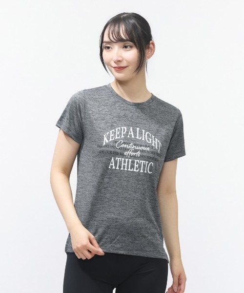 TIGORA(ティゴラ)の「ティゴラ TIGORA iCOOL 遮熱UV グラフィックTシャツ(Tシャツ/カットソー・レディース・ライラック/ダークグレー/ライトグレー・S/M/L/XL)」の3枚目の写真