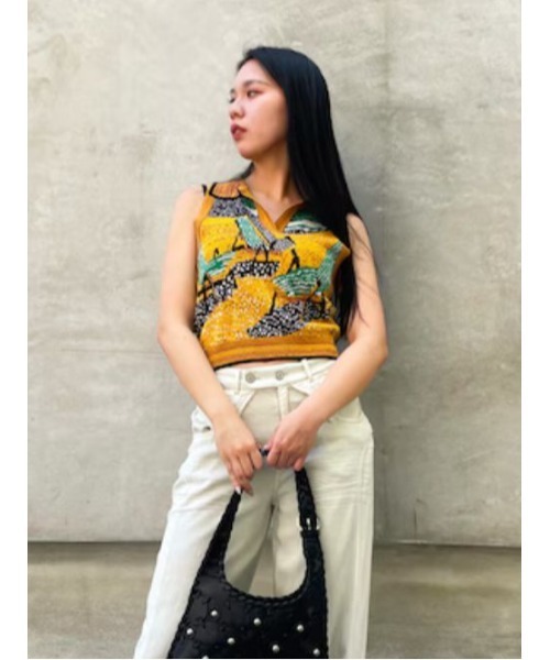 Desigual（デシグアル）の「風景ジャカードポロニットベスト（Tシャツ