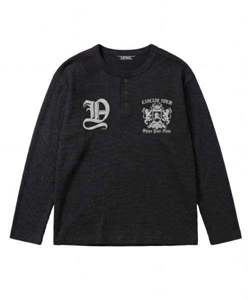 IDWS(アイドンワナセル)の「Shape Henley Neck Long Sleeve Black(Tシャツ/カットソー・レディース・その他・1/2/0)」の11枚目の写真