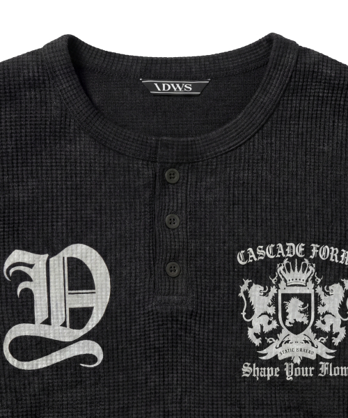 IDWS(アイドンワナセル)の「Shape Henley Neck Long Sleeve Black(Tシャツ/カットソー・レディース・その他・1/2/0)」の13枚目の写真