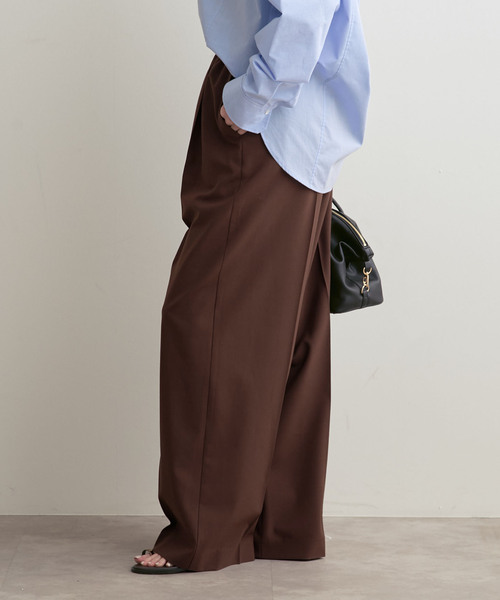 PROTAGONISTA（プロタゴニスタ）の「PROTAGONISTA/プロタゴニスタ ウエストロゴパンツ（その他パンツ・レディース・ブラウン/ベージュ・SMALL）」の9枚目の写真