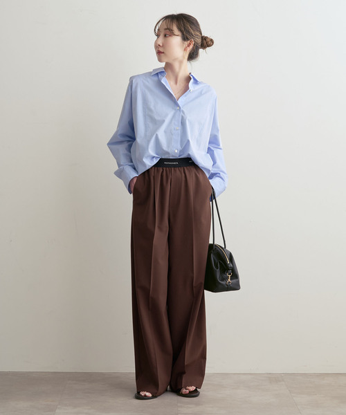 PROTAGONISTA（プロタゴニスタ）の「PROTAGONISTA/プロタゴニスタ ウエストロゴパンツ（その他パンツ・レディース・ブラウン/ベージュ・SMALL）」の11枚目の写真