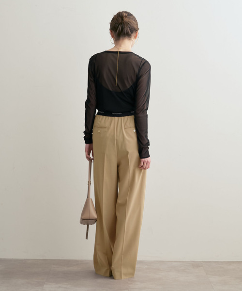 PROTAGONISTA（プロタゴニスタ）の「PROTAGONISTA/プロタゴニスタ ウエストロゴパンツ（その他パンツ・レディース・ブラウン/ベージュ・SMALL）」の18枚目の写真