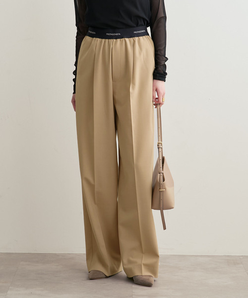 PROTAGONISTA（プロタゴニスタ）の「PROTAGONISTA/プロタゴニスタ ウエストロゴパンツ（その他パンツ・レディース・ブラウン/ベージュ・SMALL）」の19枚目の写真