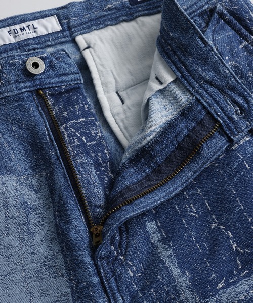 FDMTL（ファンダメンタル）の「FDMTL/ファンダメンタル/BORO JACQUARD CARGO PANTS 3YR WASH（デニムパンツ・メンズ・インディゴブルー・32/30/28）」の7枚目の写真