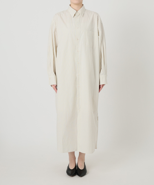 SLOBE IENA（スローブイエナ）の「ファインブロードEXロングシャツワンピース（シャツワンピース・レディース・サックスブルー/アイボリー・FREE）」の13枚目の写真