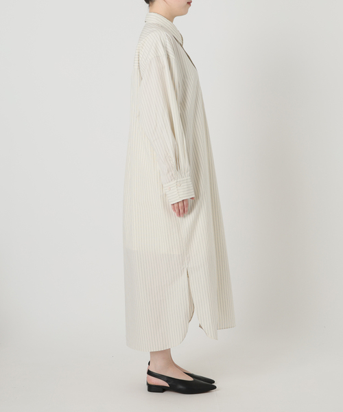 SLOBE IENA（スローブイエナ）の「ファインブロードEXロングシャツワンピース（シャツワンピース・レディース・サックスブルー/アイボリー・FREE）」の15枚目の写真