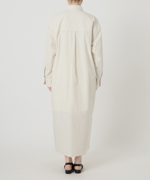 SLOBE IENA（スローブイエナ）の「ファインブロードEXロングシャツワンピース（シャツワンピース・レディース・サックスブルー/アイボリー・FREE）」の16枚目の写真