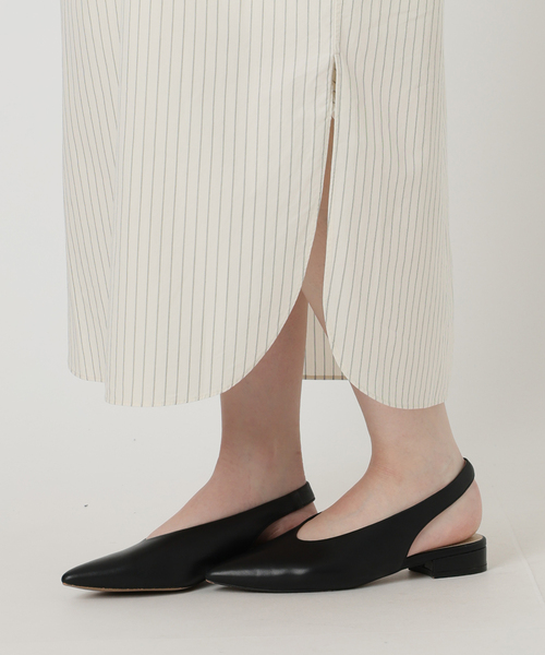 SLOBE IENA（スローブイエナ）の「ファインブロードEXロングシャツワンピース（シャツワンピース・レディース・サックスブルー/アイボリー・FREE）」の19枚目の写真