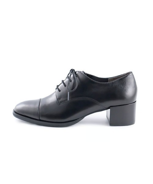 enchanted（エンチャンテッド）の「APOM キャップトゥレースアップシューズ（ドレスシューズ・レディース・ダークブラウン/ブラック・35/36/37/38/39/40/41/42）」の4枚目の写真