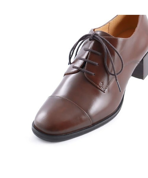 enchanted（エンチャンテッド）の「APOM キャップトゥレースアップシューズ（ドレスシューズ・レディース・ダークブラウン/ブラック・35/36/37/38/39/40/41/42）」の12枚目の写真