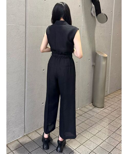 MURUA（ムルーア）の「メッシュロンパース（つなぎ/オールインワン・レディース・ブラウン/グレー/ブラック・1/2）」の7枚目の写真