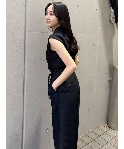 MURUA（ムルーア）の「メッシュロンパース（つなぎ/オールインワン・レディース・ブラウン/グレー/ブラック・1/2）」の9枚目の写真