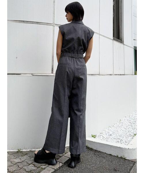 MURUA（ムルーア）の「メッシュロンパース（つなぎ/オールインワン・レディース・ブラウン/グレー/ブラック・1/2）」の13枚目の写真