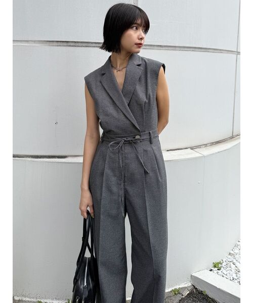 MURUA（ムルーア）の「メッシュロンパース（つなぎ/オールインワン・レディース・ブラウン/グレー/ブラック・1/2）」の14枚目の写真