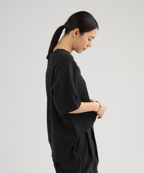 Chaos（カオス）の「Chaos(カオス)/ ◇REMI RELIEF◇別注ラグランヘンリーTシャツ（Tシャツ/カットソー・レディース・スミクロ/ホワイト・FREE）」の10枚目の写真