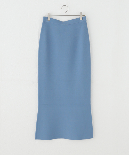 plage（プラージュ）の「VIS/PL スムース ロングスカート（スカート・レディース・ブルー/グレー/ネイビー・36/38）」の3枚目の写真