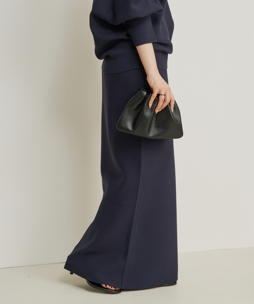 plage（プラージュ）の「VIS/PL スムース ロングスカート（スカート・レディース・ブルー/グレー/ネイビー・36/38）」の18枚目の写真