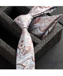 Sakka（サッカ）の「ペイズリーネクタイ＆Pチーフ付き（ネクタイ）」
