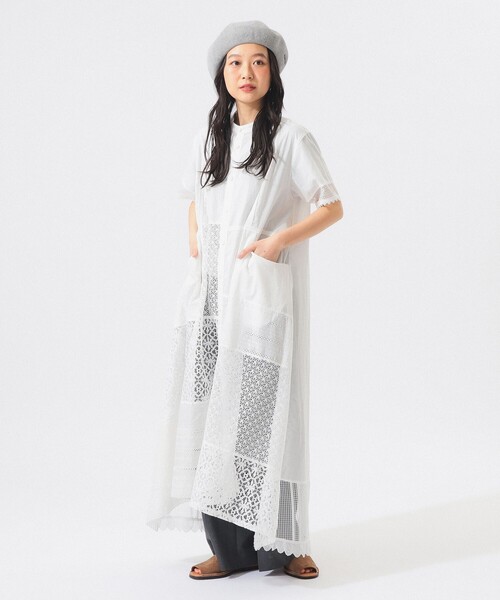 TORI-TO（トリト）の「【別注】TORI-TO / ティアード ワンピース（ワンピース・レディース・ブラック/ホワイト・ONE SIZE）」の3枚目の写真