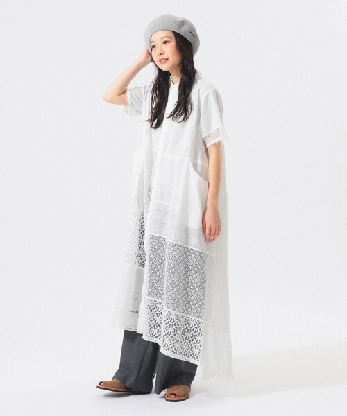 TORI-TO（トリト）の「【別注】TORI-TO / ティアード ワンピース（ワンピース・レディース・ブラック/ホワイト・ONE SIZE）」の6枚目の写真